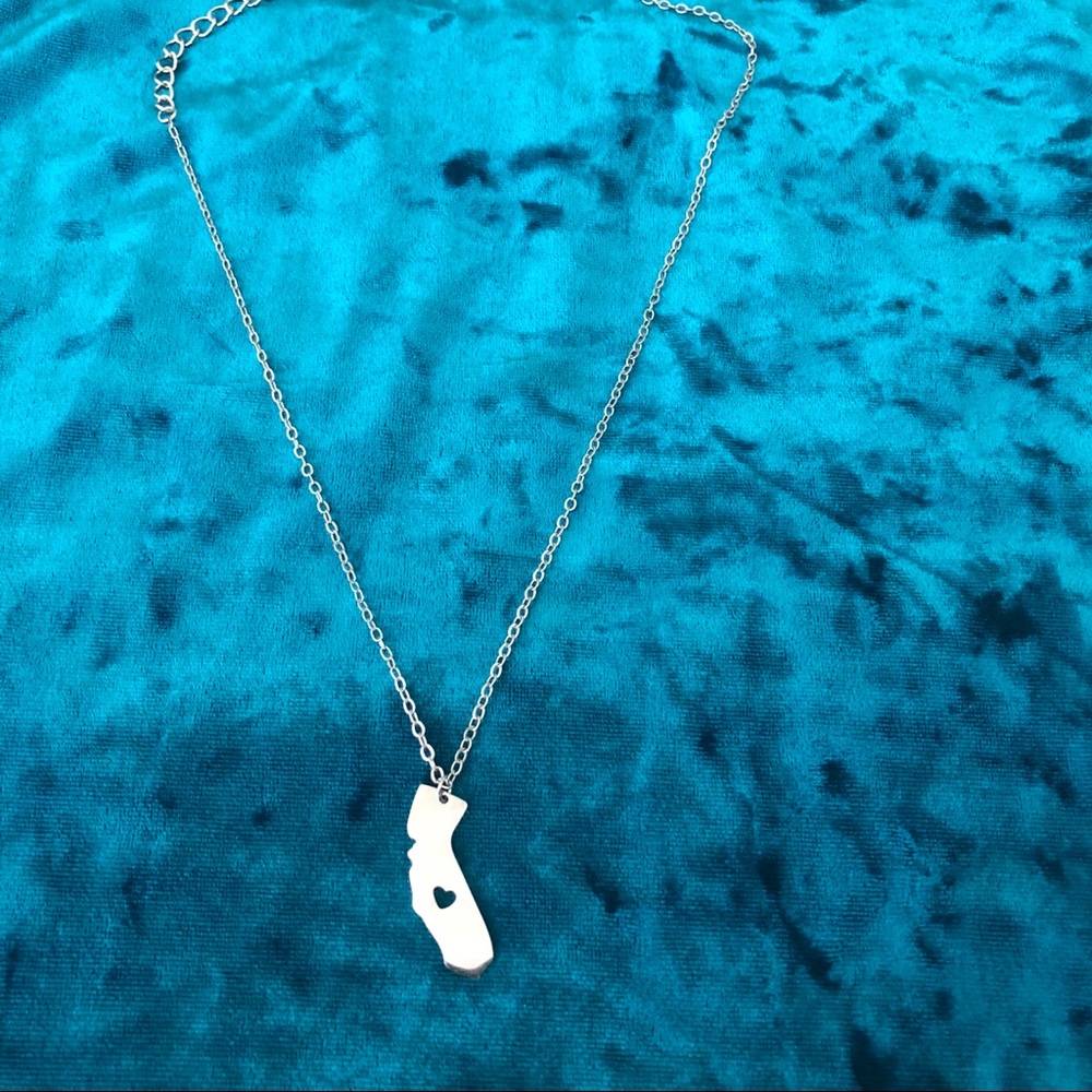 California State Stainless Steel Dainty Necklace